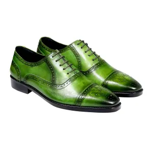 MAURO BROGUES OLIVE GREEN