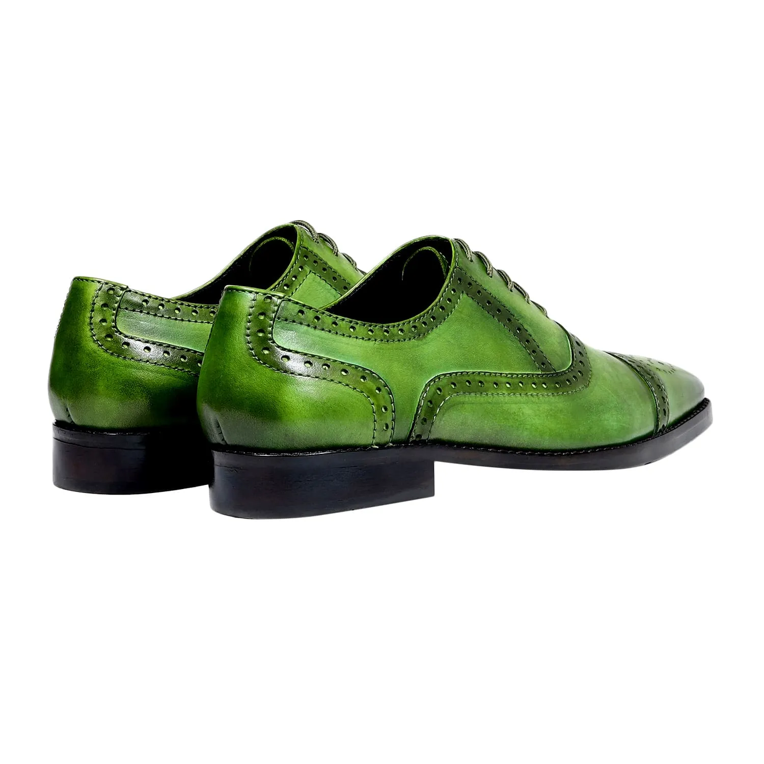 MAURO BROGUES OLIVE GREEN