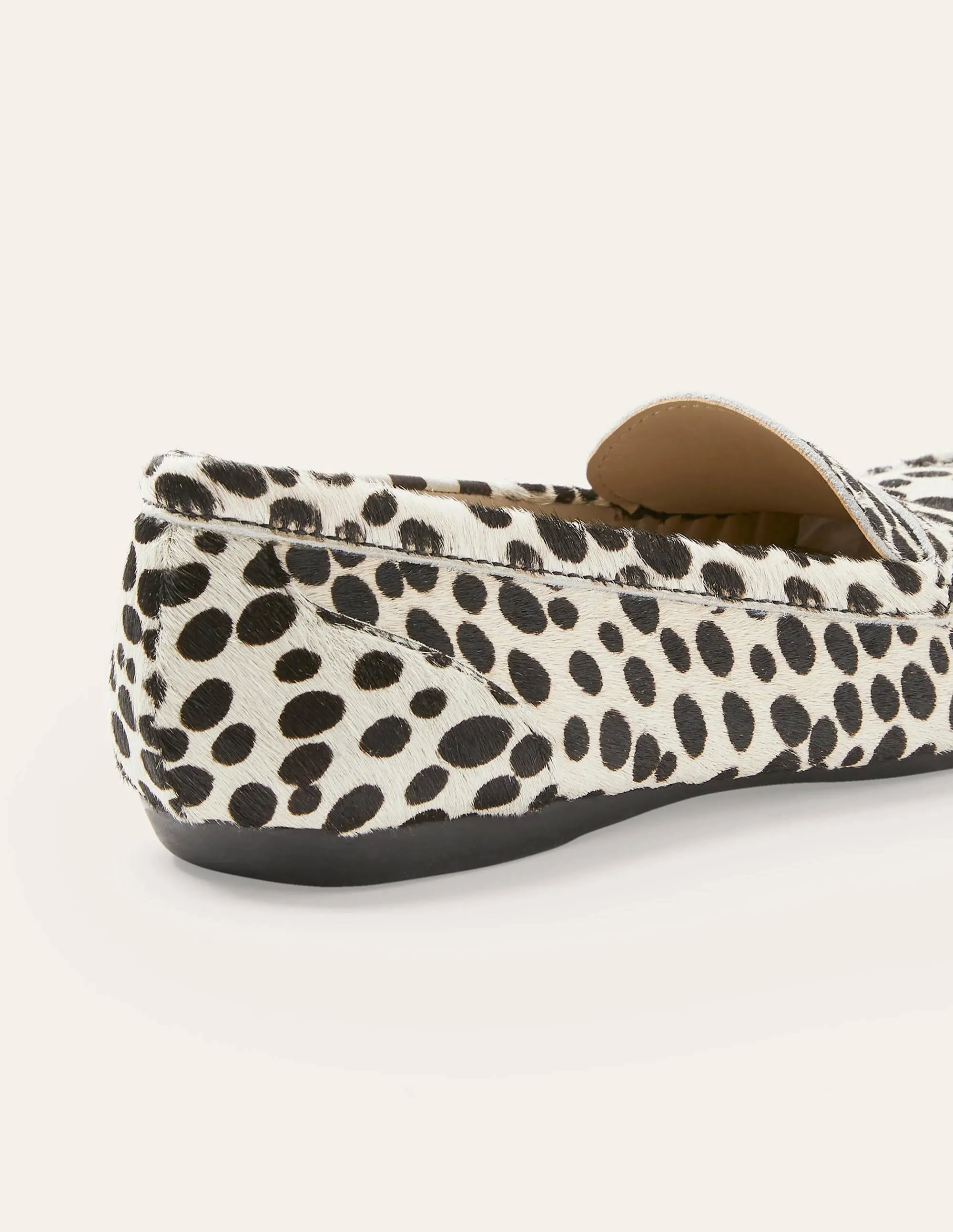 Melanie Moccasins-Black/White Cheetah