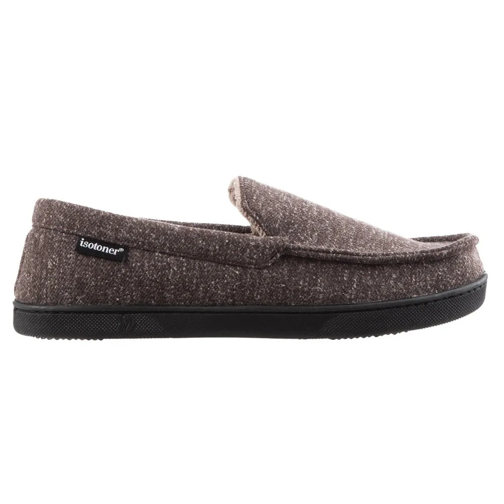 Men's Heather Knit Preston Moccasin Slippers