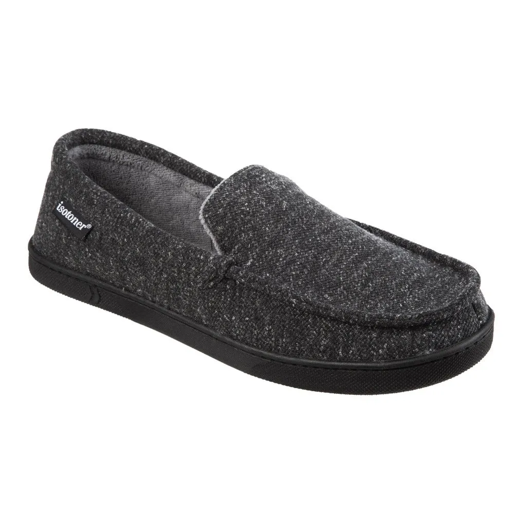 Men's Heather Knit Preston Moccasin Slippers