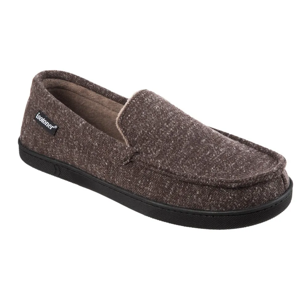 Men's Heather Knit Preston Moccasin Slippers