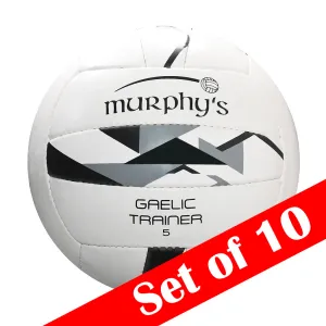 Murphys Size 4 Gaelic Training Football Set of 10