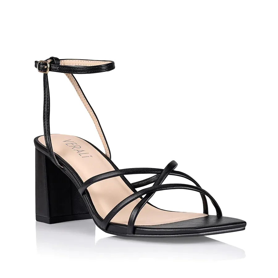 Nakita Block Heel by Verali - Black