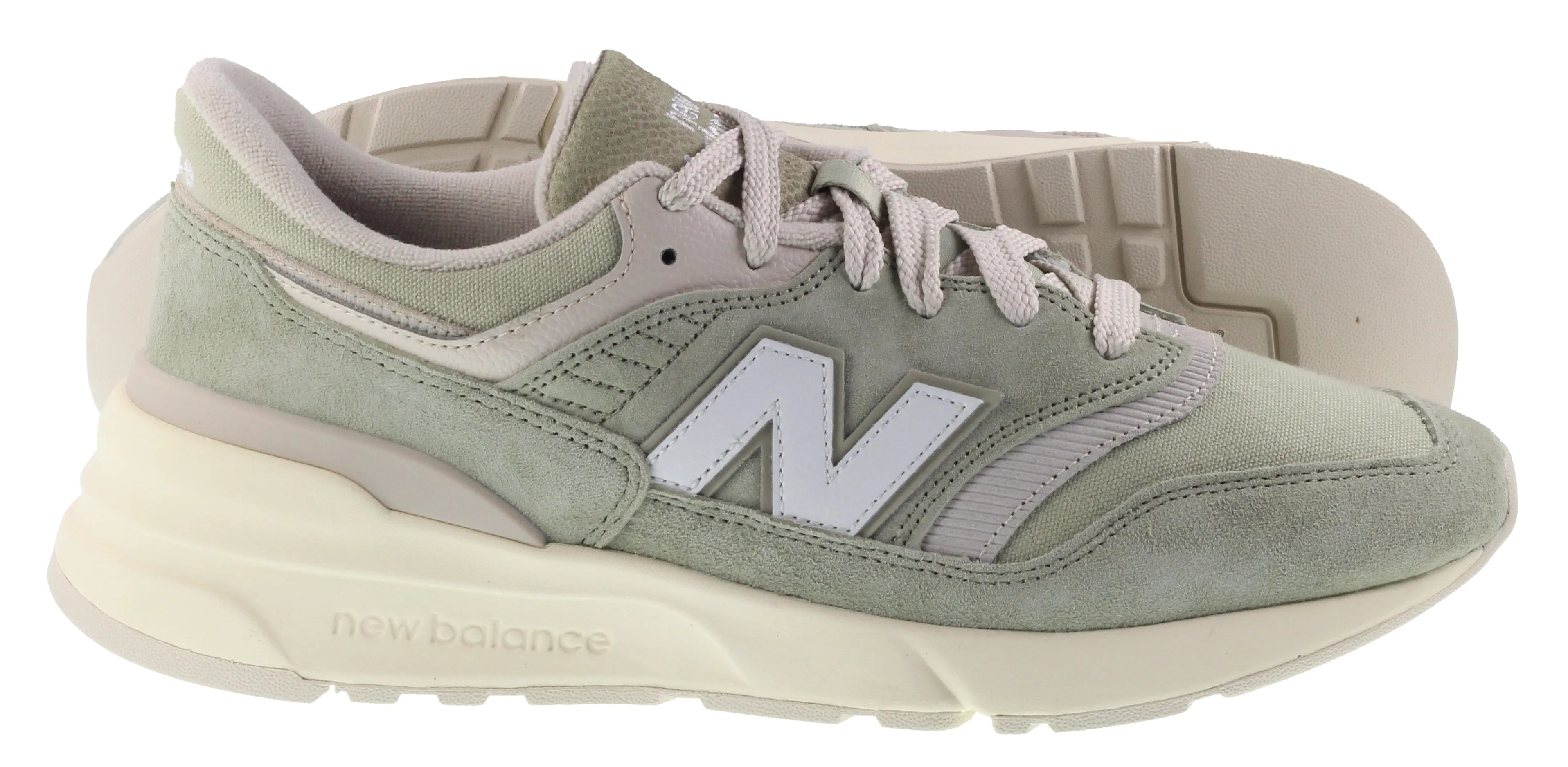 New Balance Trainers Mens 997R Dark olivine with olivine