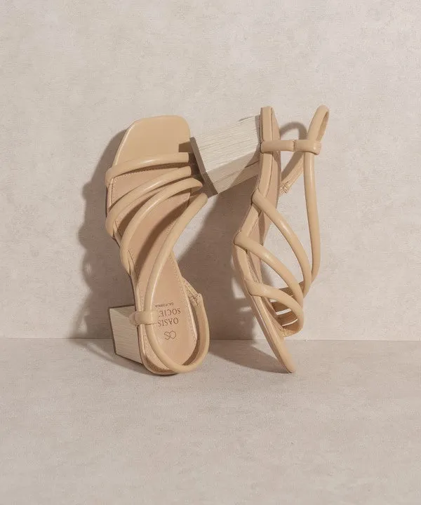 OASIS SOCIETY Ashley Wooden Heel Sandal