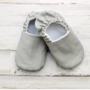 Organic Baby Moccasins - Classic Grey