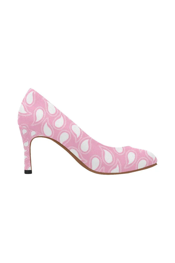 Pink Paisley Women's High Heels