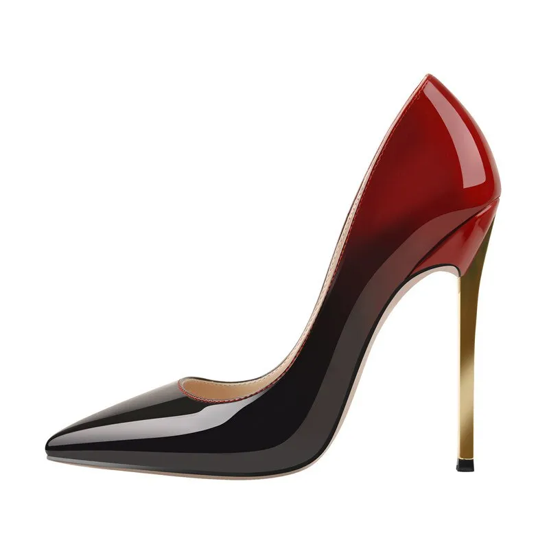 Pointed Toe Metal Blade Heels Pumps Shoes