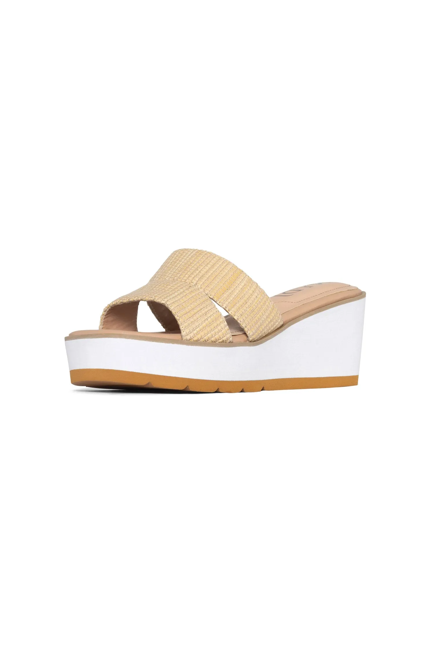 Raizy Wedge Sandals - Ecru