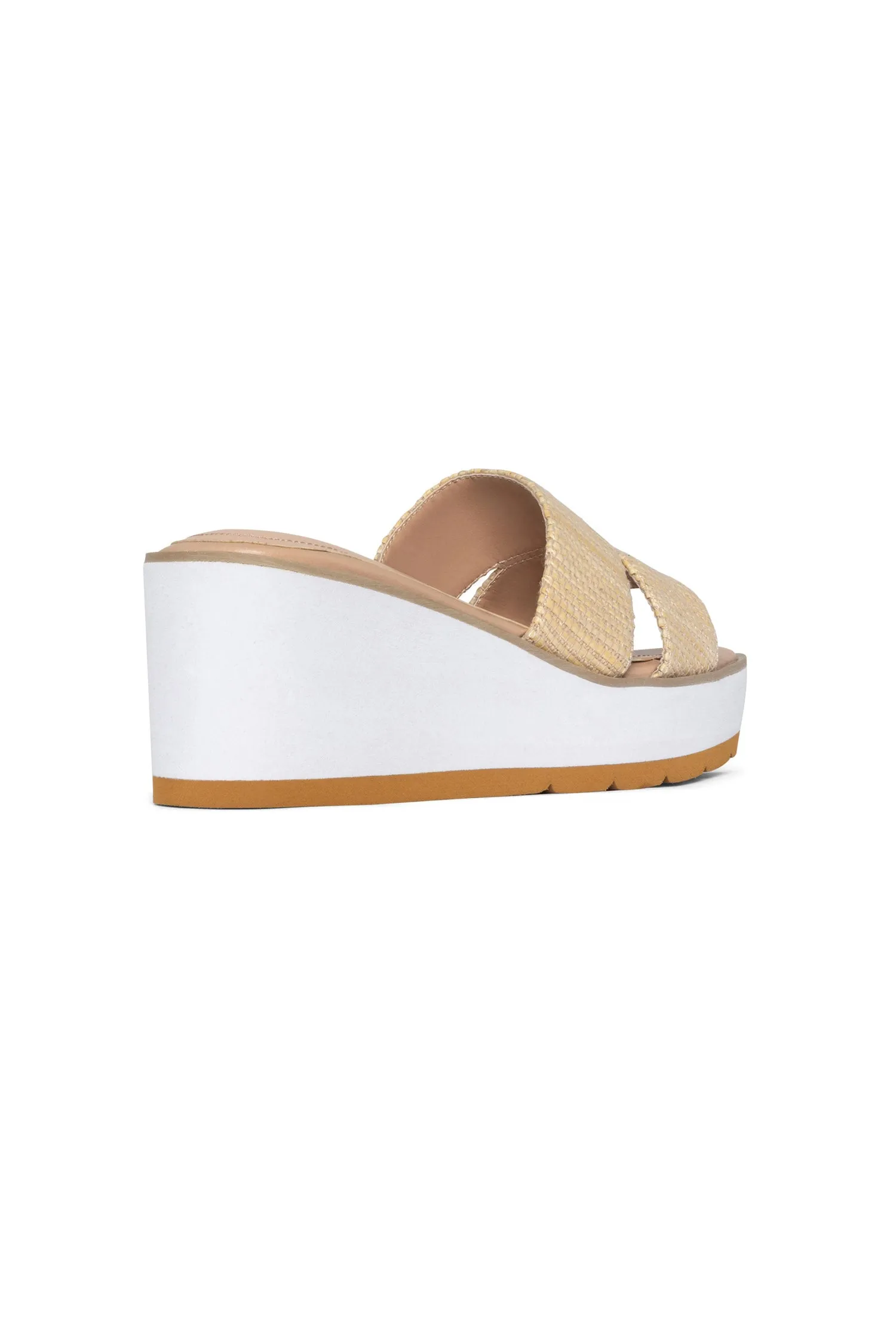 Raizy Wedge Sandals - Ecru