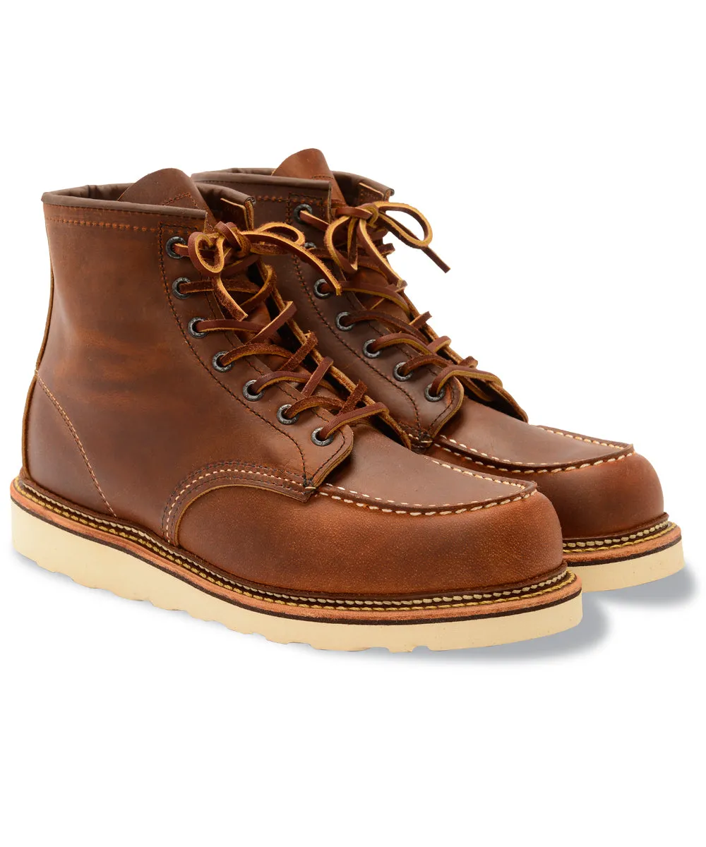 Red Wing Heritage 6-inch Classic Moc Toe Boots (1907) - Copper Rough & Tough