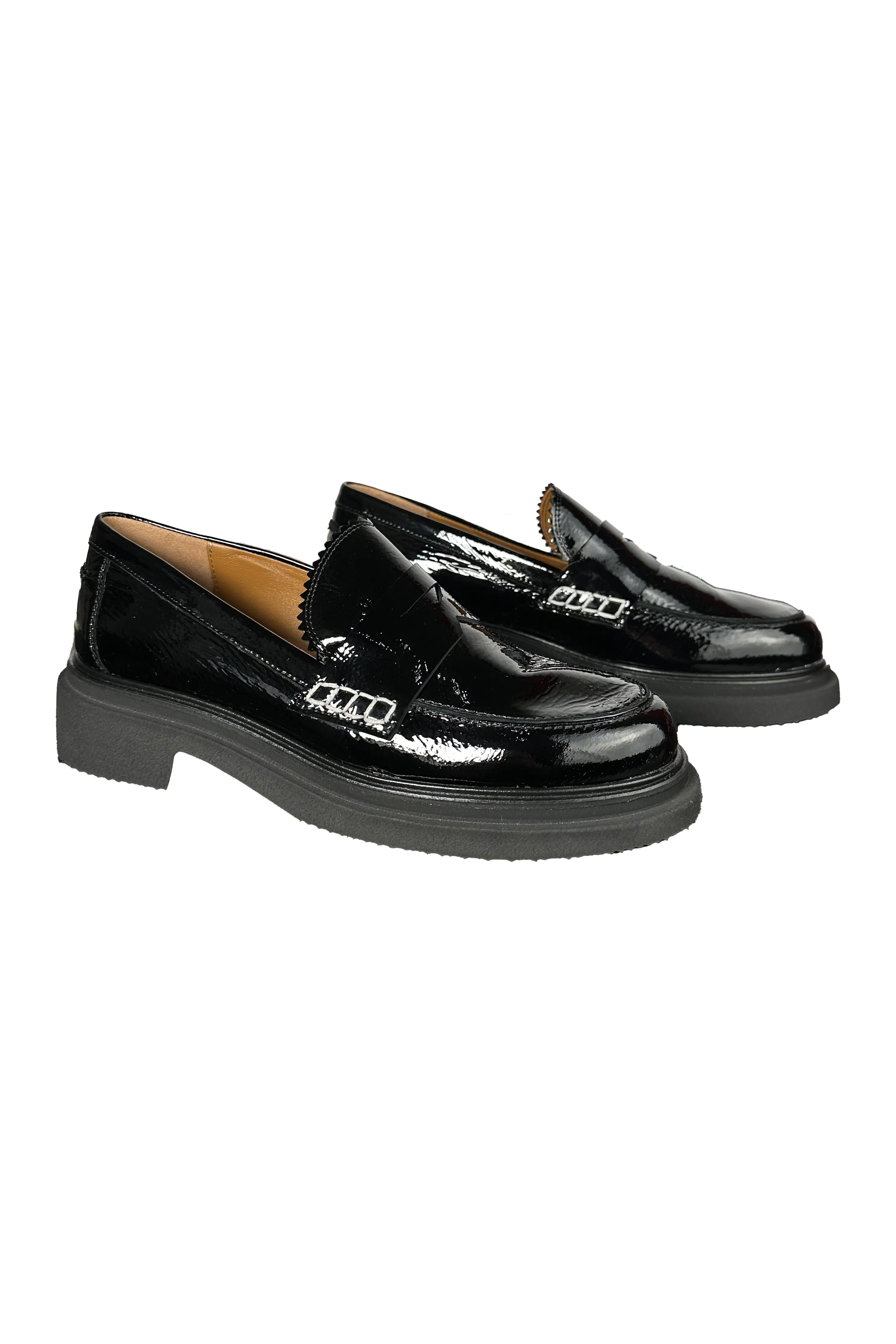 Robertson Madison Mary Mask Loafer 50.201.059RM  | Brux Nero (Black Patent) | Clearance Final Sale