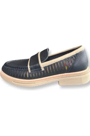 ROLLIE LOAFER RISE VENT - BLACK LATTE