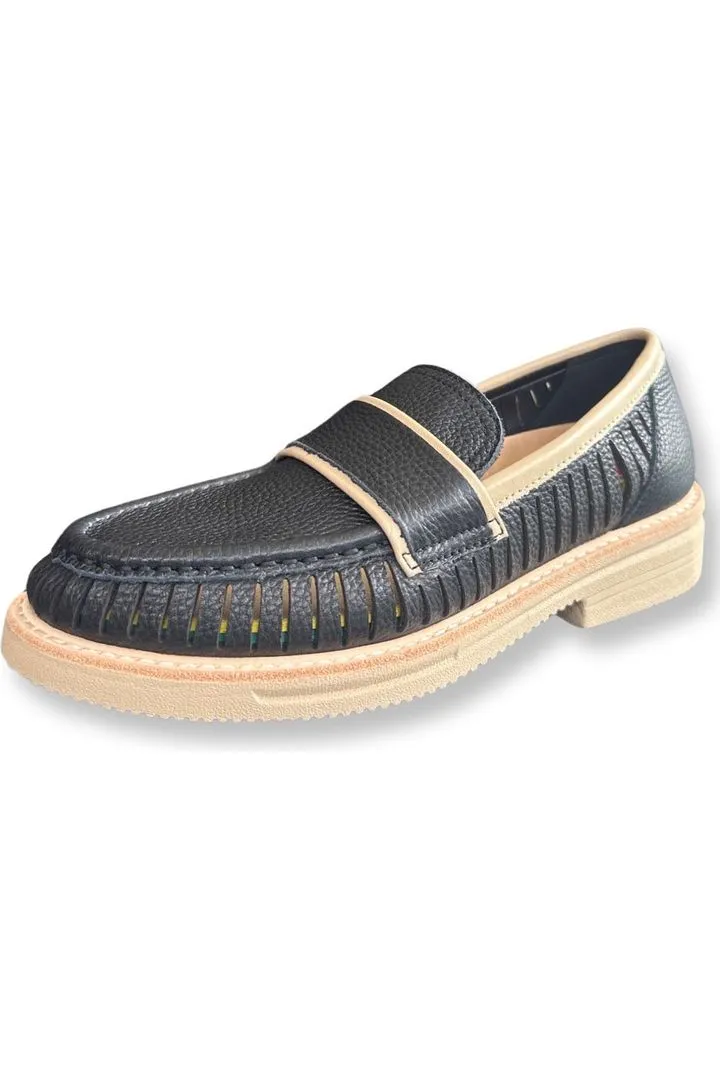 ROLLIE LOAFER RISE VENT - BLACK LATTE