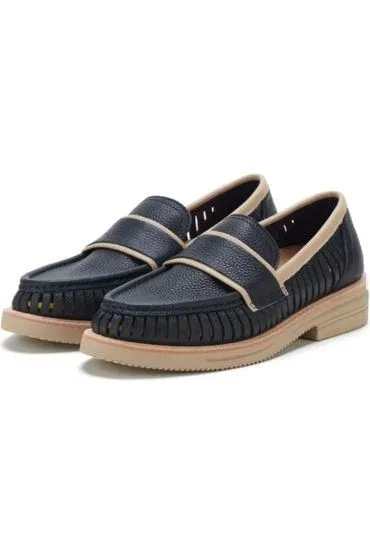 ROLLIE LOAFER RISE VENT - BLACK LATTE