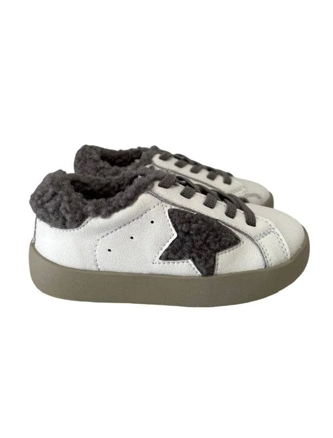 Sherpa Grey  Star Sneakers