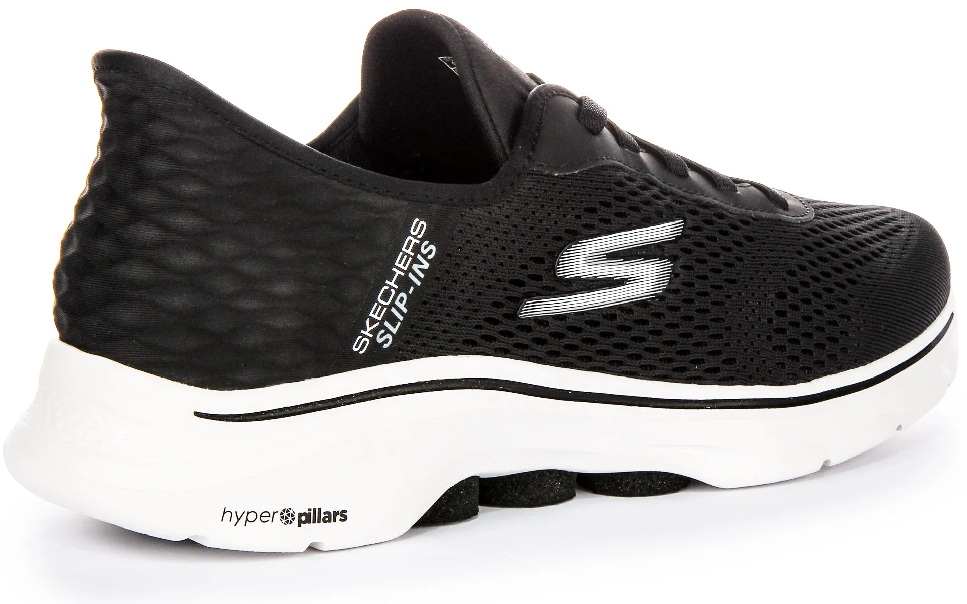 Skechers Go Walk 7 Free In Black White For Men