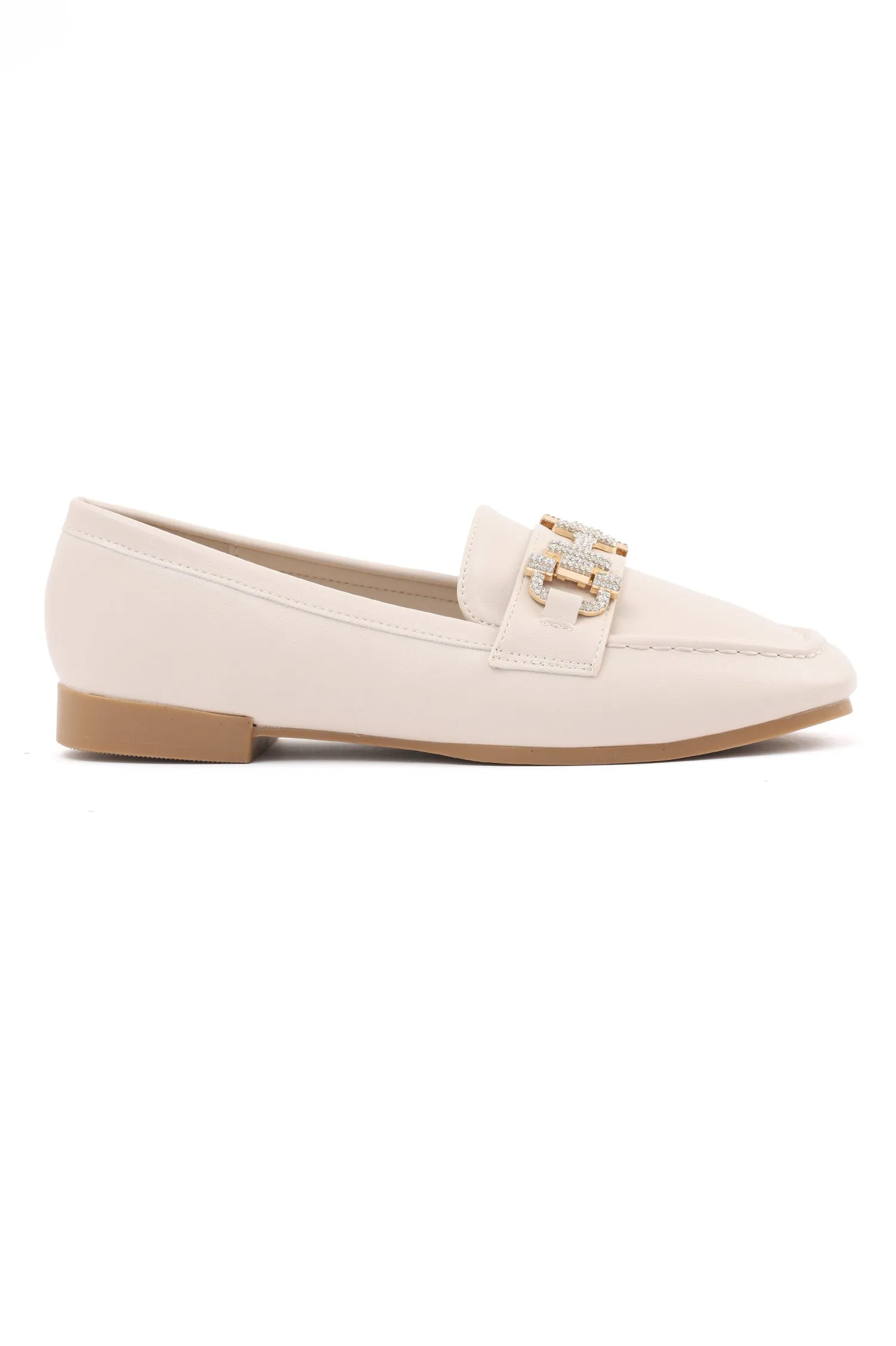 SPARKLE BIT LOAFERS-BEIGE