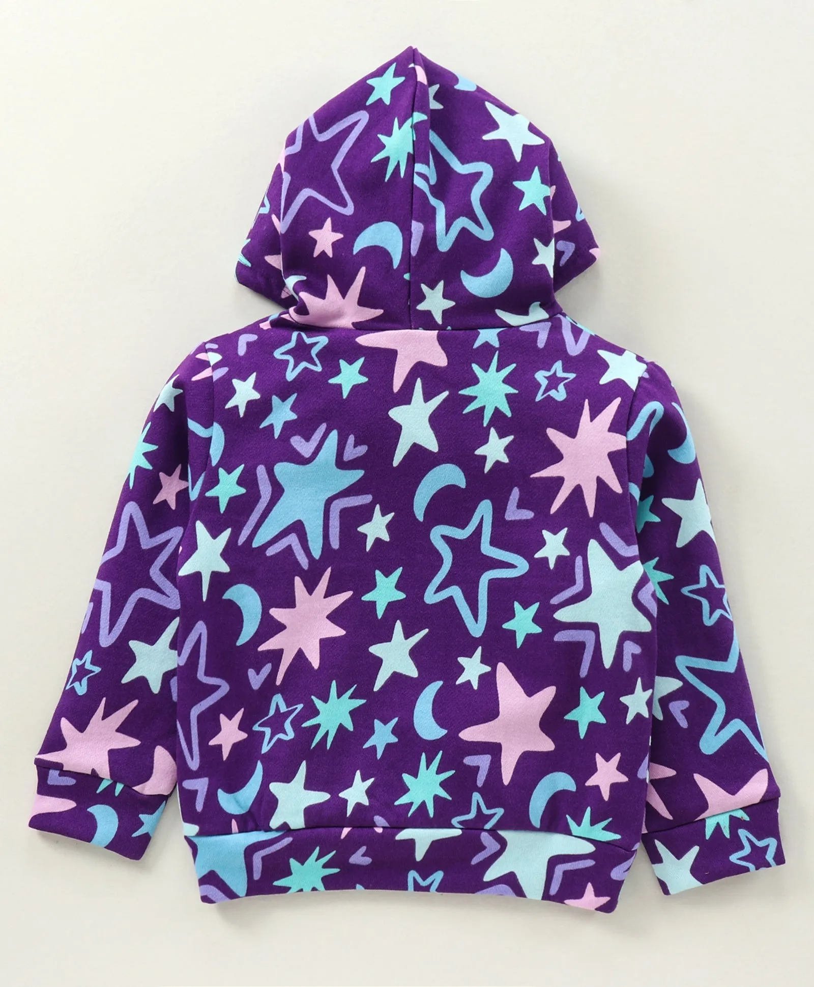 Stars Printed Hoodie Sweatshirt Pant Set