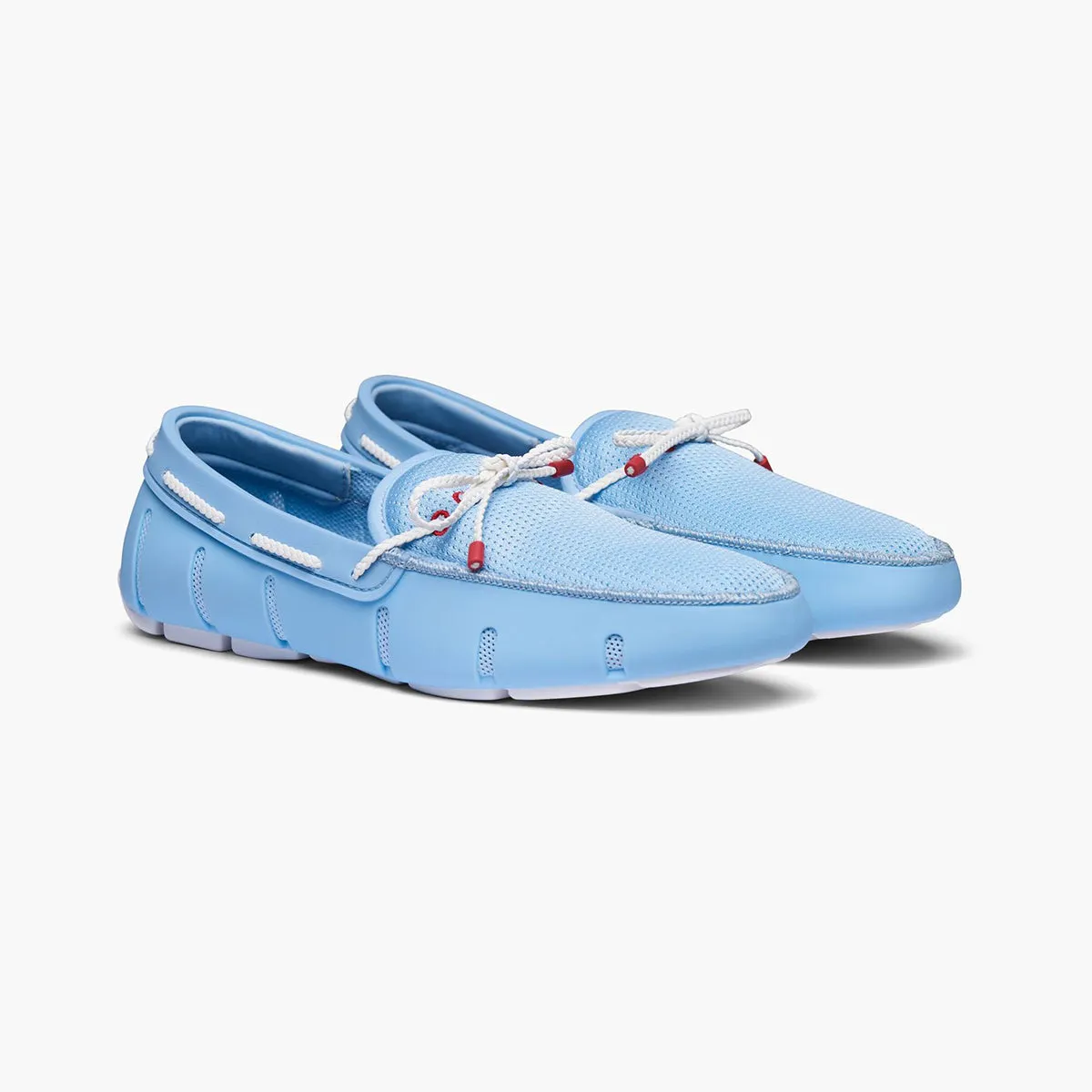 Swims - Braided Lace Loafers in Spray Blue