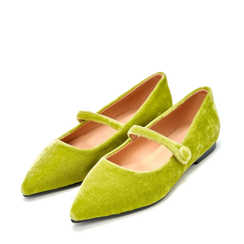 Thea Velvet Light Green