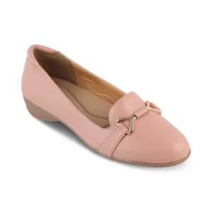 tresmode YORKY Pink Women Casual Flat Ballerina Footwear Stylish, 6 UK / 39 EU