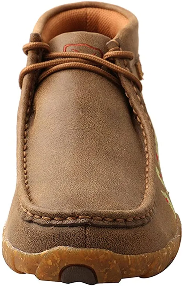 Twisted X Women's Chukka Driving Moc - Handcrafted Full-Grain Leather with Airmesh Lining - Women's Driving Mocs with Patented CellSole Footbed Technology, 7 M Bomber