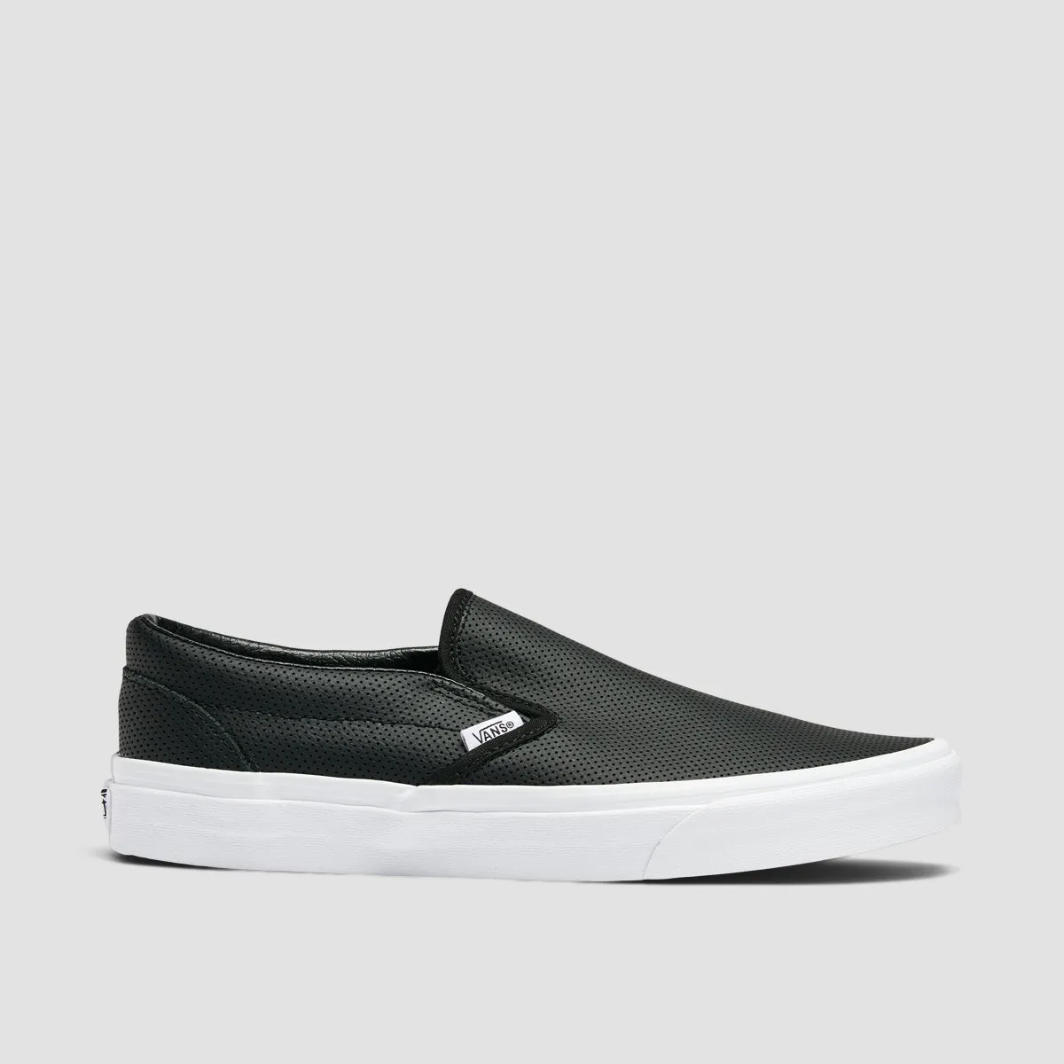 Vans Classic Slip-On Shoes - Perf Leather Black