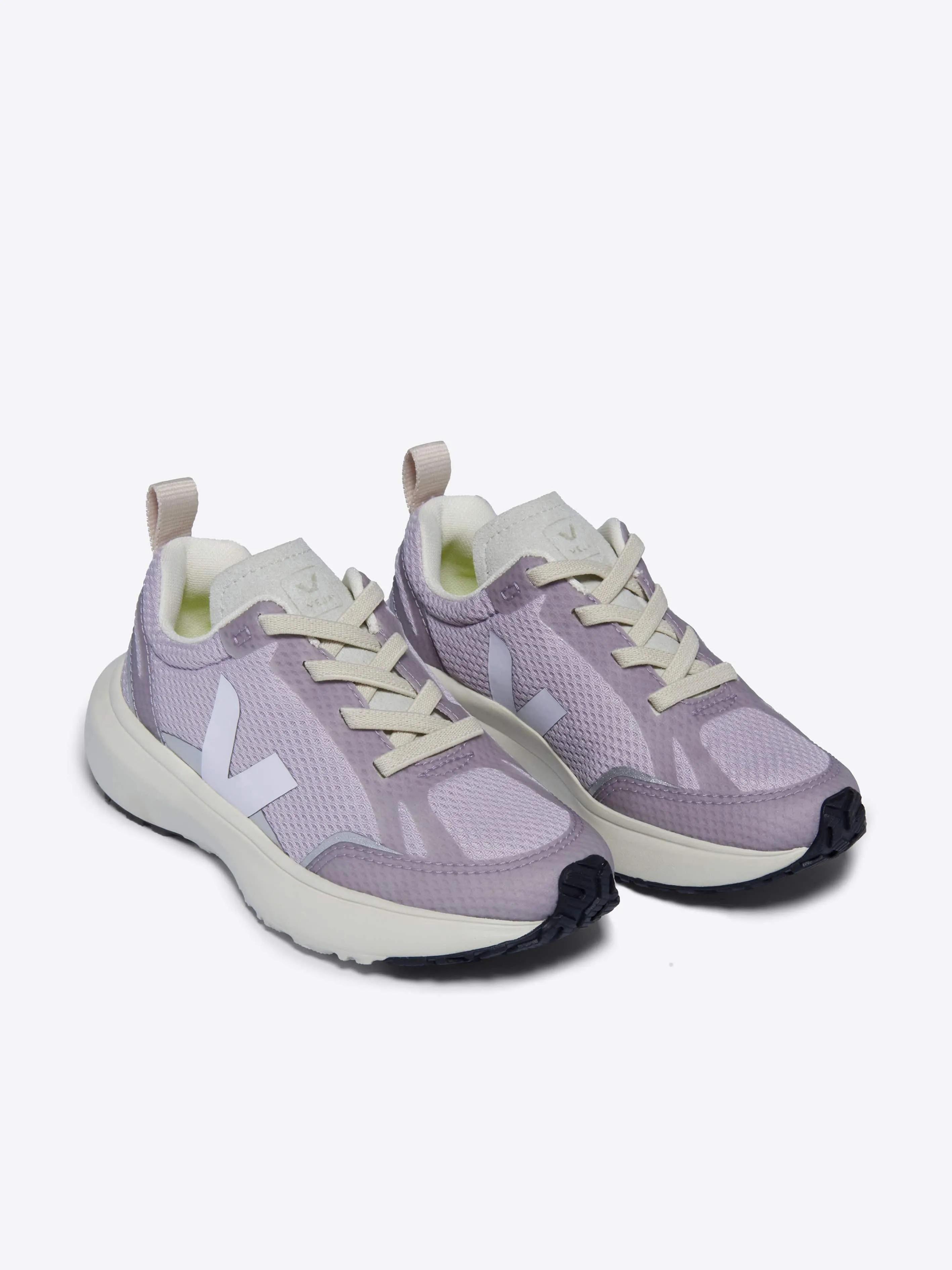 Veja Girls Canary Alveomesh Trainers in Purple