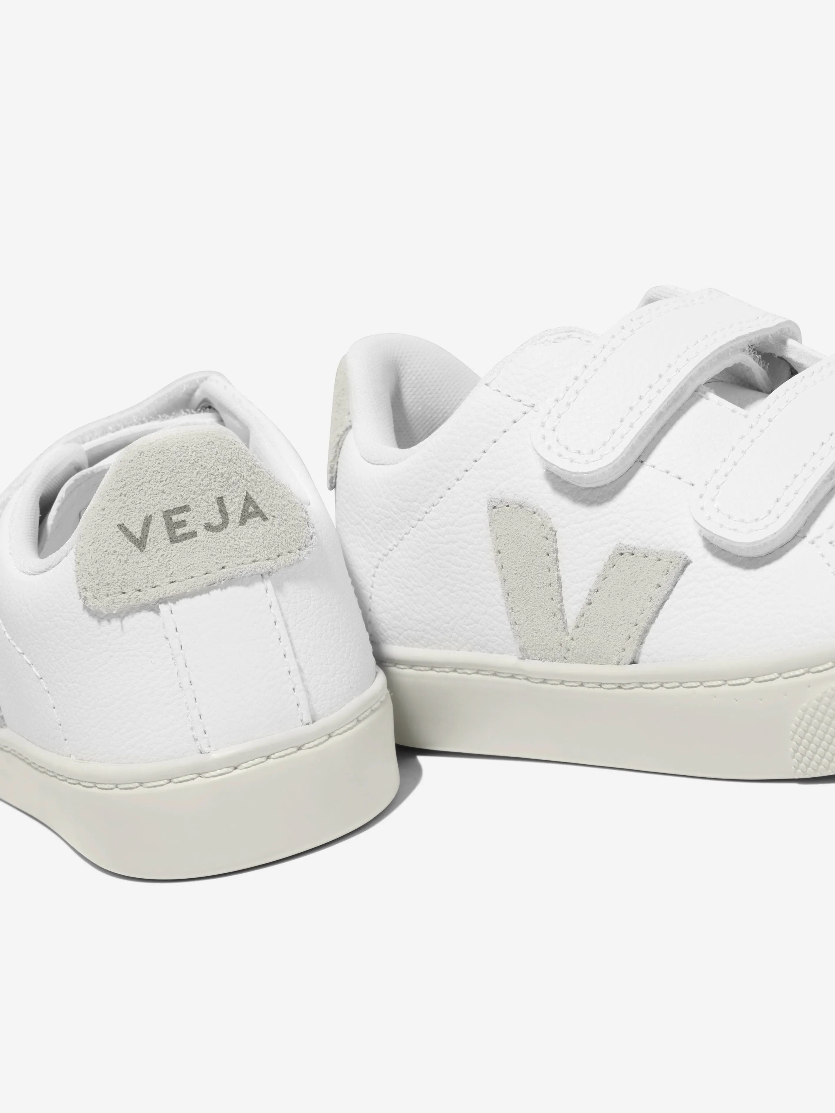 Veja Kids ChromeFree Leather Esplar Trainers in White