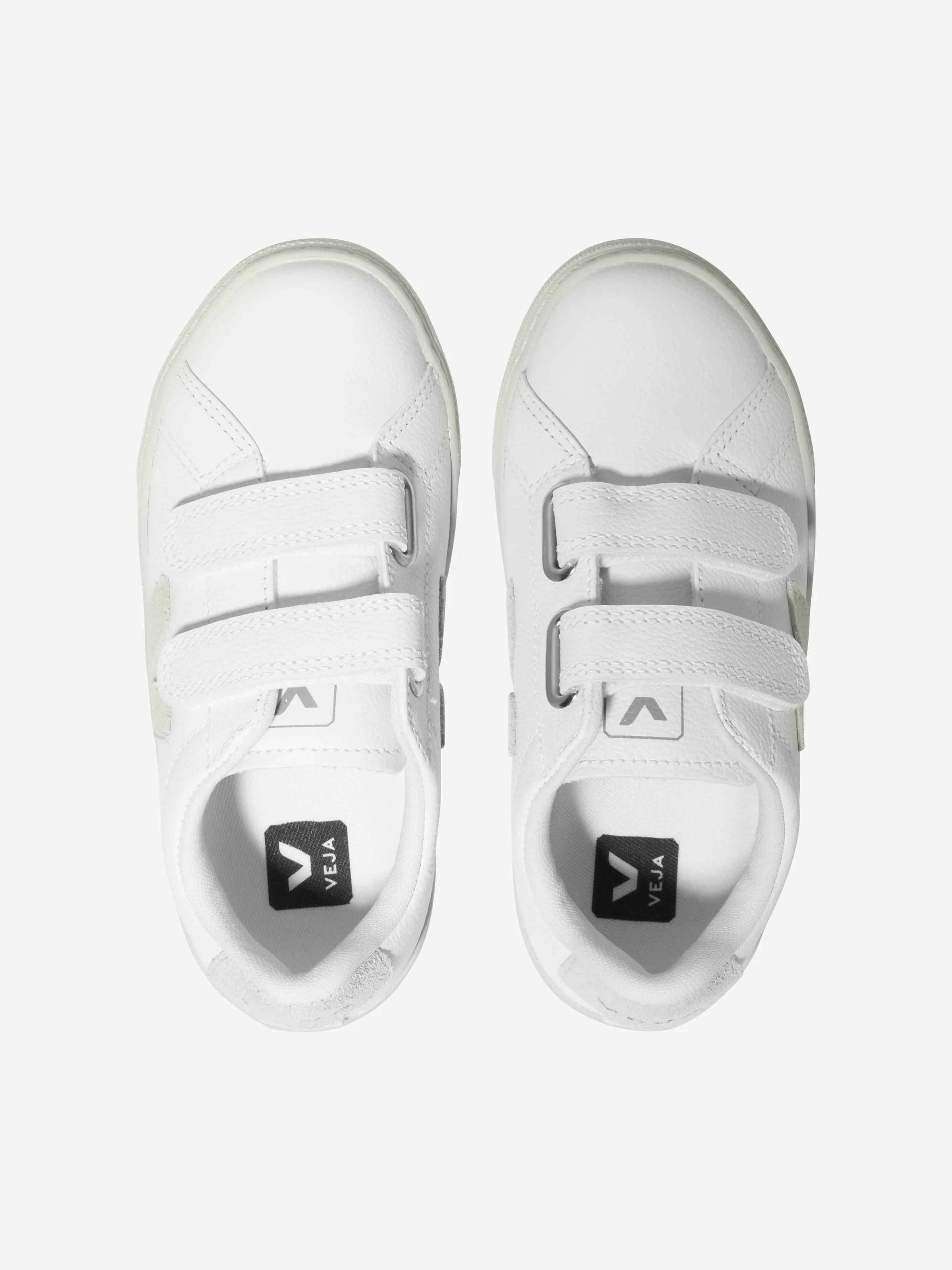 Veja Kids ChromeFree Leather Esplar Trainers in White