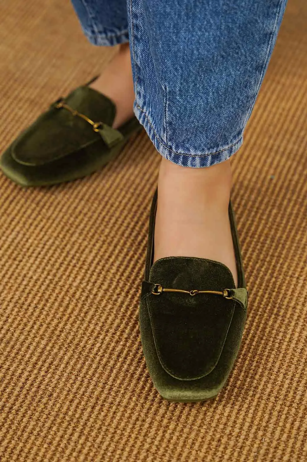 VELVET LOAFERS