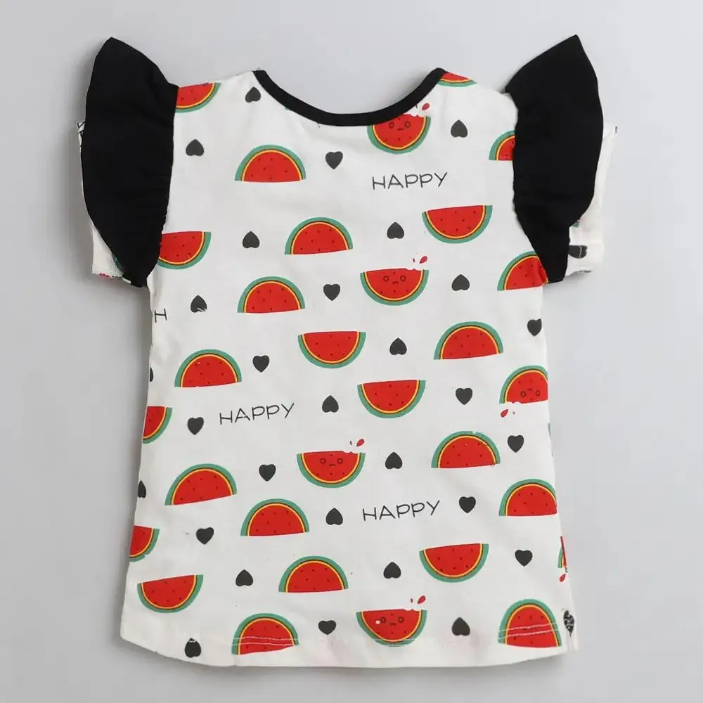 Watermelon with Frill Leggings Set