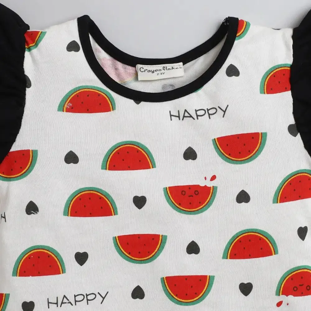 Watermelon with Frill Leggings Set