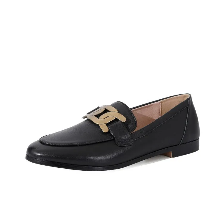 Women Classic Leather Flat Loafers