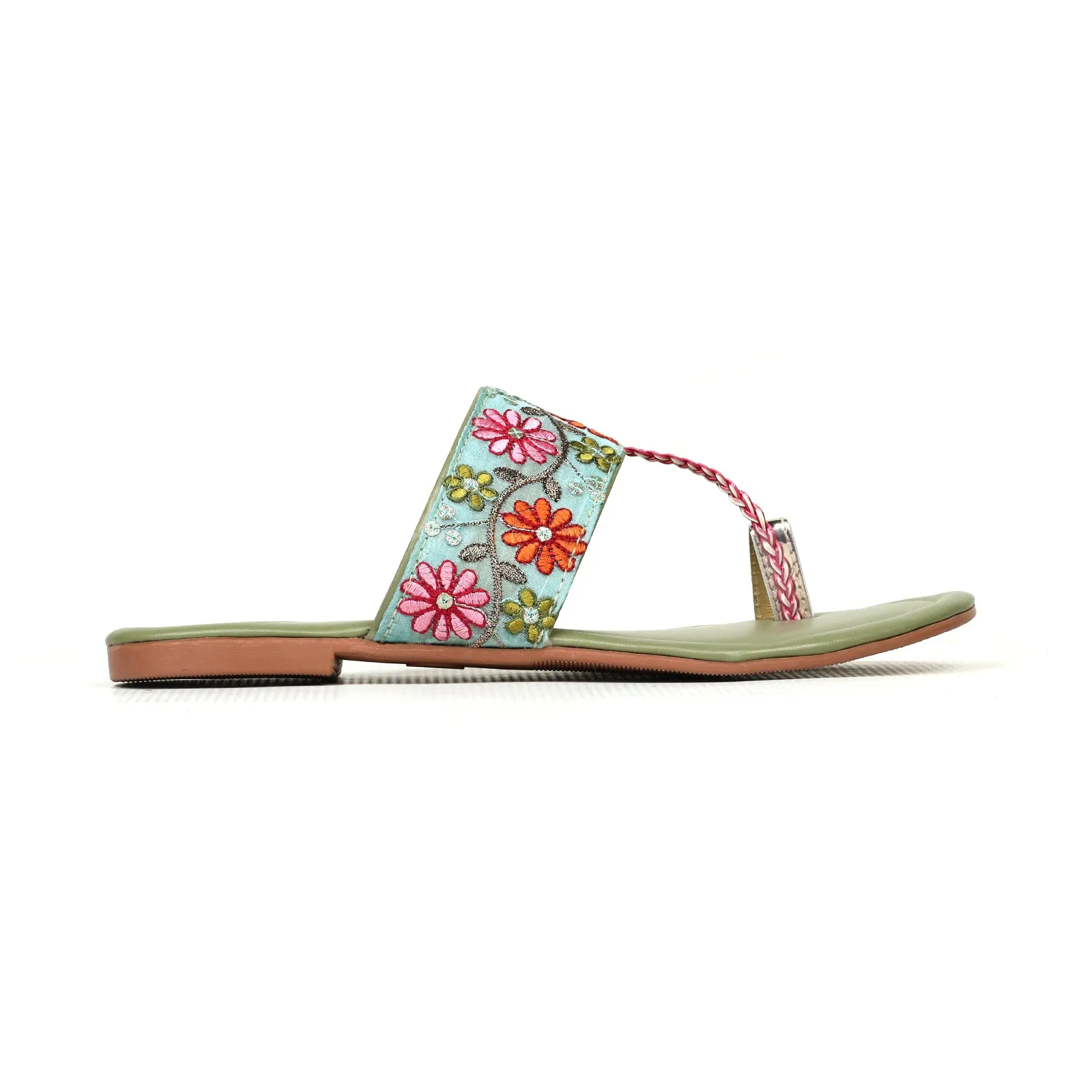 Women's Floral Kola Puri