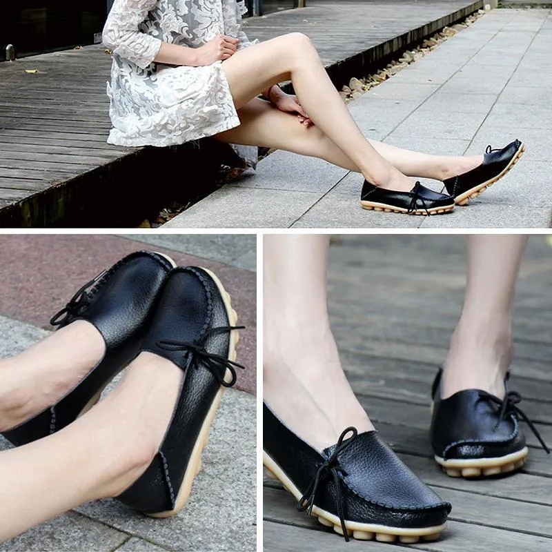 Women's Leather Loafers Moccasins